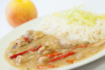 Kuřecí kung-pao, rýže